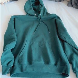 Hanes hunter green hoodie
